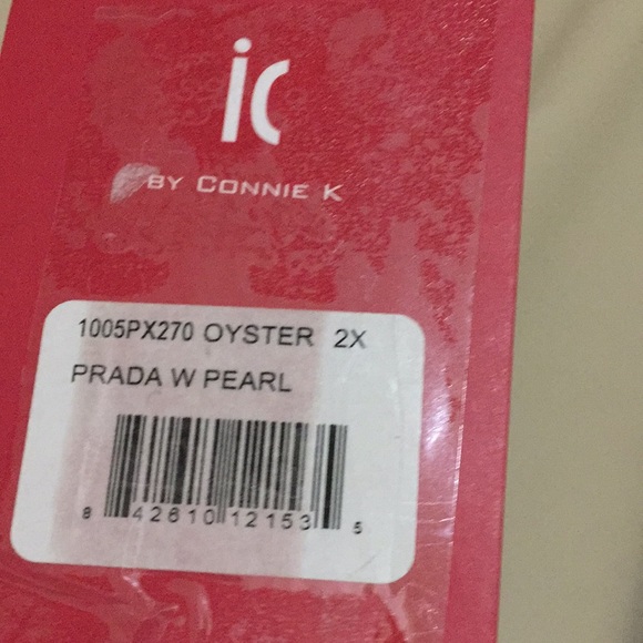 IC Pearl Detail Ankle Pull On Pants Oyster plus size performance fabric - Picture 6 of 6